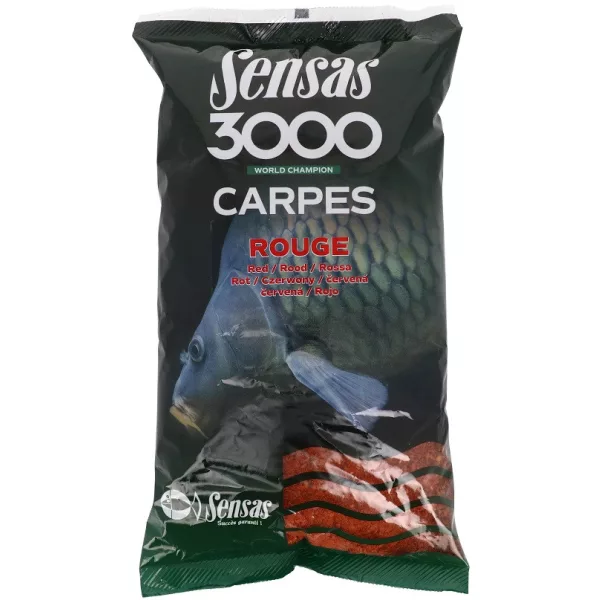 Sensas 3000 Carp Red Kaprové Krmítko 1kg