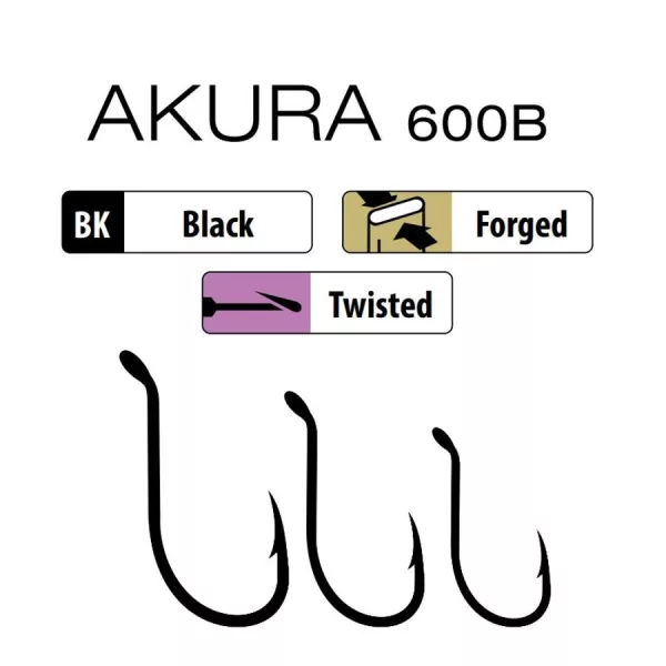 Trabucco Akura Siluro 600B 08/0 Háček pro dravé ryby 5ks