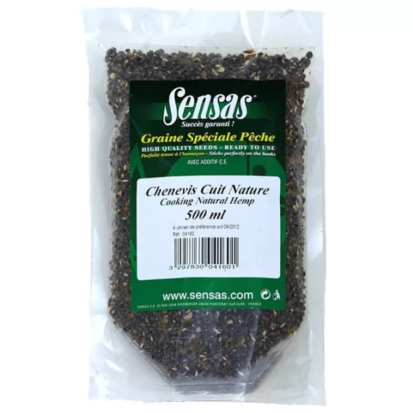 Sensas Hemp Cooked Special Natural Vařené konopí 500ml