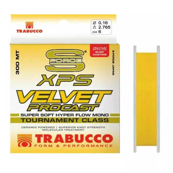 Trabucco S-Force XPS Velvet Pro Cast 300m 0,18mm Monofilní hlavní vlasec