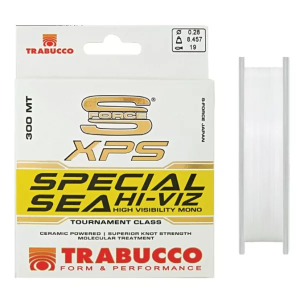 Trabucco S-Force XPS Special Sea Hi-Viz 300m 0,18mm Monofilní kmenová šňůra