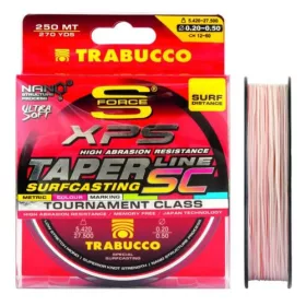   Trabucco Zúžený vlasec SC Surfcasting 250m 0,45-0,18mm Monofilní kmenový vlasec