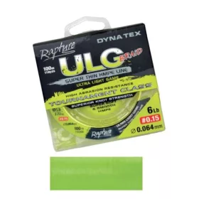  Rapture Dyna-Tex ULG limetková 100m 0,072mm Pletená hlavní šňůra
