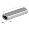 Trabucco Crimps Oval Alumíniová 0,8x1,7x8mm Krimpovací trubka 20ks