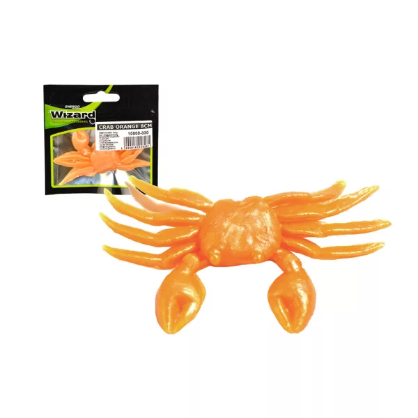 Wizard Crab Oranžová 8cm Imitace kraba