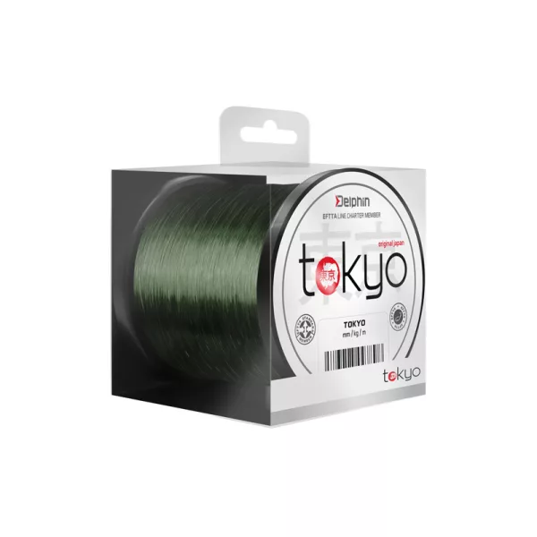 Monofil Delphin TOKYO zelený 0,33mm 18lbs 300m