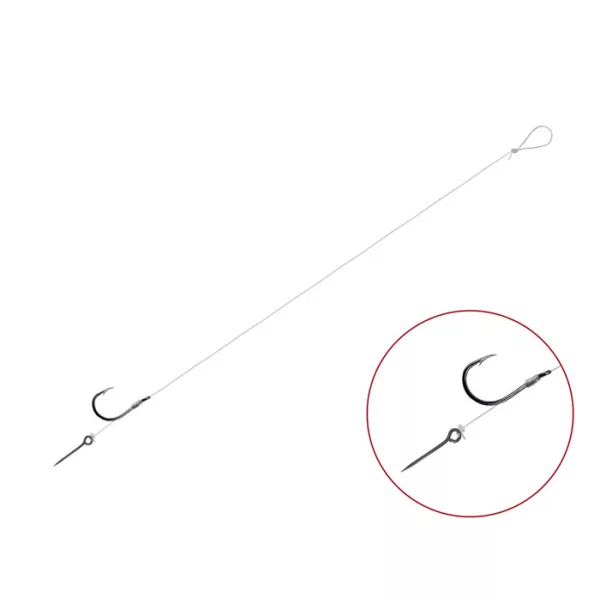 Feederový navázaný háček Delphin FLR Sting / 6ks 8cm #8