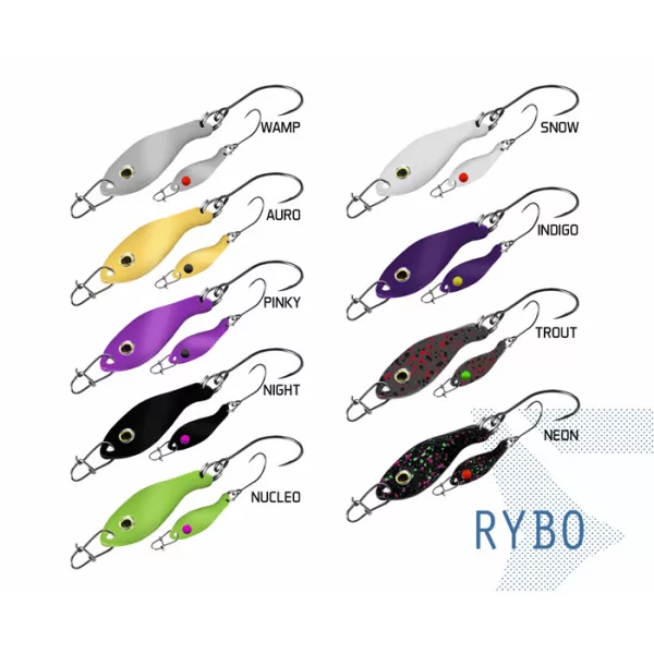 Delphin Rybo NUCLEO #8 - 0,5gr - Třpytka - Velikost háčku #8
