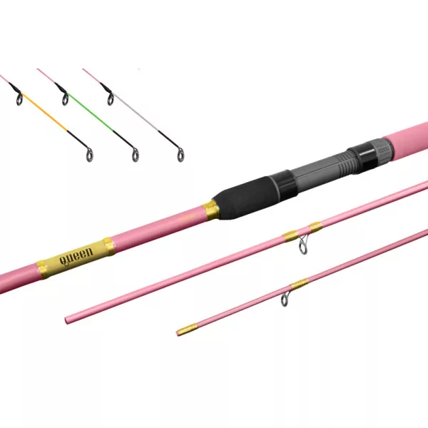 Delphin Queen Feederový prut + 3ks špiček / 360cm/100gr/3 díl