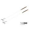 Delphin THE END D-Rig vázaný háček / 2ks Předvázaný háček 20cm/0,35mm/#4