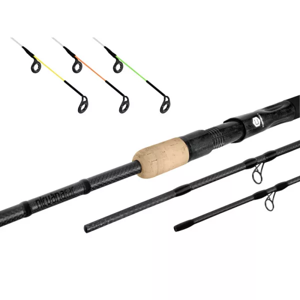 Delphin NIRVANA FDR feeder prut + 3 špičky 13ft/80g