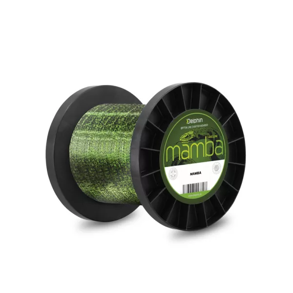 Delphin MAMBA Carp / camou 0,26mm 11,4lbs 6000m/1m NA CÍVCE