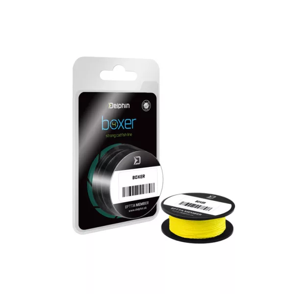 Delphin BOXER 4 / fluo žlutá 0,50mm 41,70kg 10m