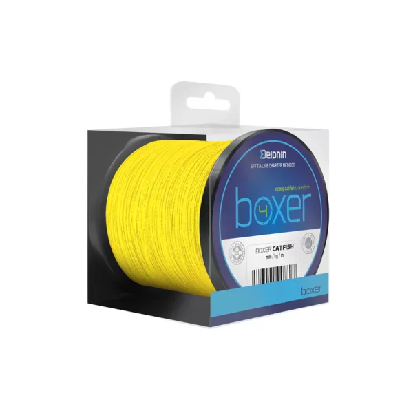 Delphin BOXER 4 / fluo žlutá 0,40mm 30,10kg 150m