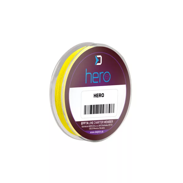 Delphin HERO 8 0,18mm Splétaná Fluo žlutá