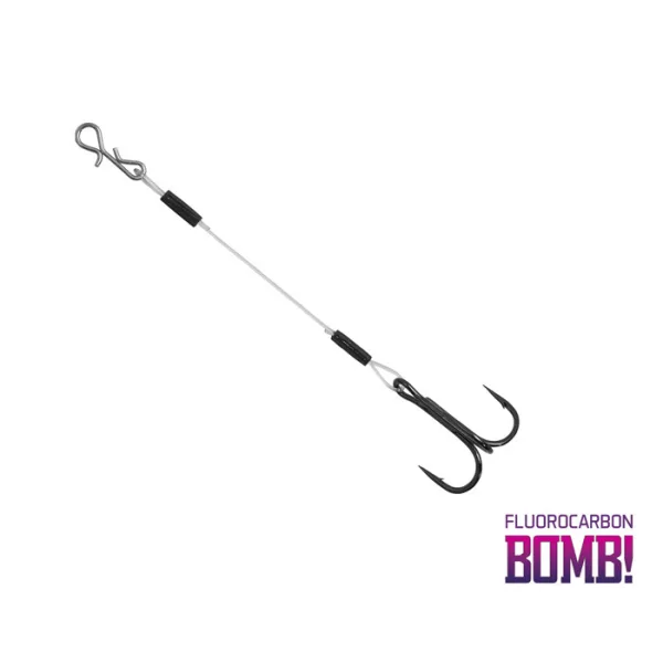 Delphin BOMB! Twisto RIGS Fluorocarbon / 3ks Fluorocarbon 2 12cm