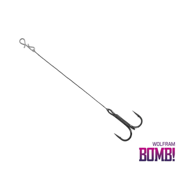 Delphin BOMB! Twisto RIGS Wolfram / 3ks Wolfram 4 8cm