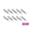 Delphin BOMB! Twisto ScrewLOCK / 10ks JIG hlavička špirála M
