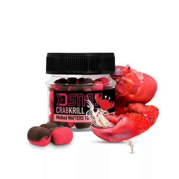 Návnady, krmení - Nástraha na háček - Delphin D SNAX WAFT nástraha 10x7mm Rak-Krill Pop Up Feeder Nástraha