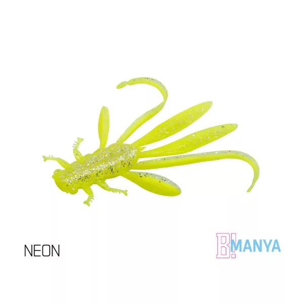 Delphin MANYA UVs nymfa / 5ks 10.5cm/NEON