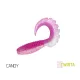Gumová nástraha Delphin TWISTA UVs / 5ks 8cm/CANDY