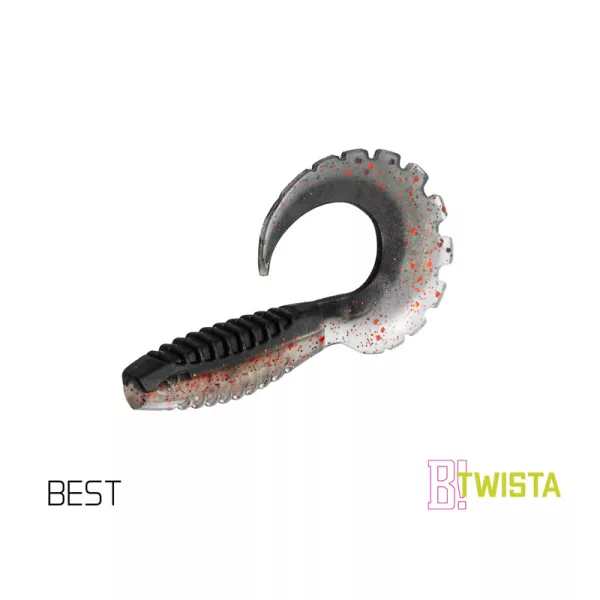Gumová nástraha Delphin TWISTA UVs / 5ks 8cm/BEST