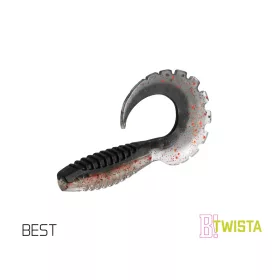 Gumová nástraha Delphin TWISTA UVs / 5ks 10cm/BEST