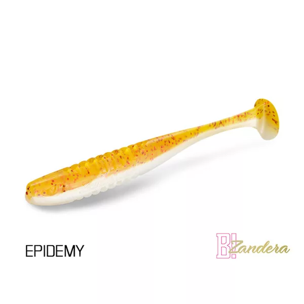 Gumová nástraha Delphin ZANDERA UVs / 5ks 10cm/EPIDEMY