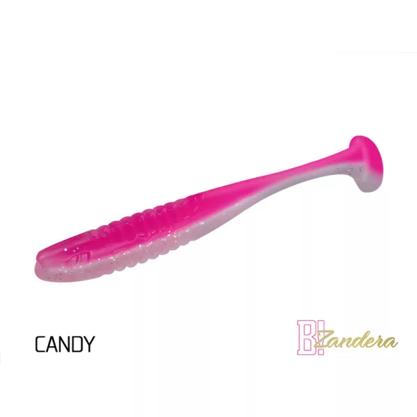 Gumová nástraha Delphin ZANDERA UVs / 5ks 10cm/CANDY