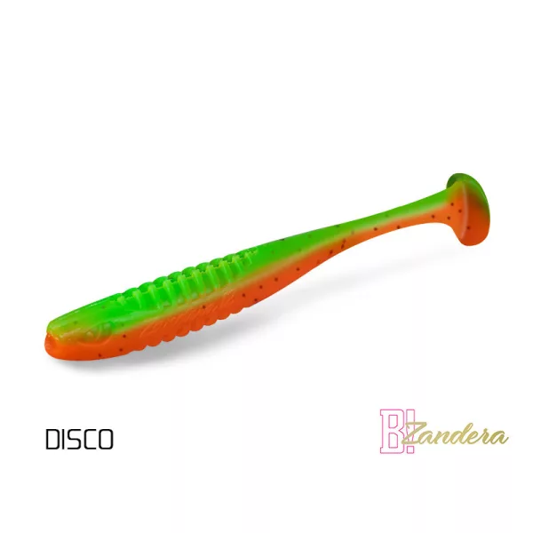Gumová nástraha Delphin ZANDERA UVs / 5ks 10cm/DISCO
