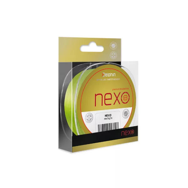 Delphin NEXO 8 / fluo zelený Pletená šňůra 0,20mm 130m