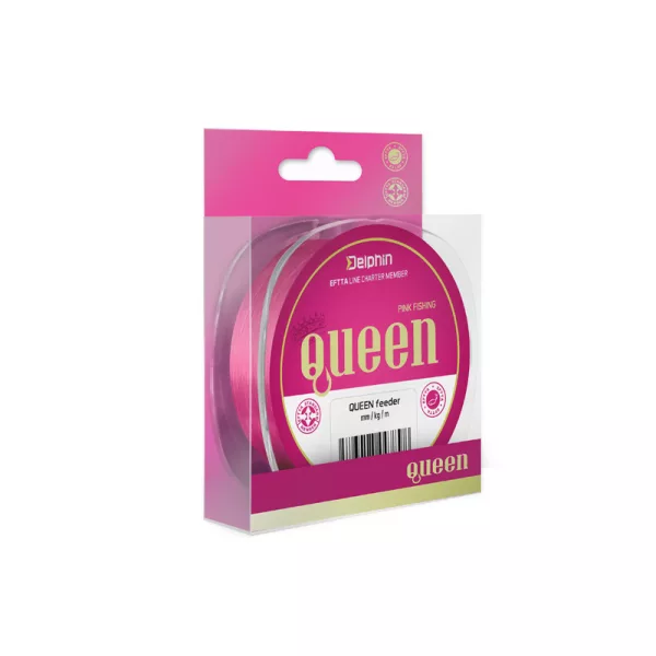 Delphin QUEEN Feeder / růžová 0,25mm 5,0kg 300m