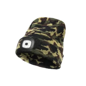 Delphin CamouLED pletená zimní čepice UNI