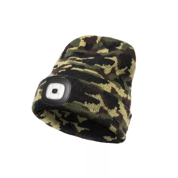 Delphin CamouLED pletená zimní čepice UNI