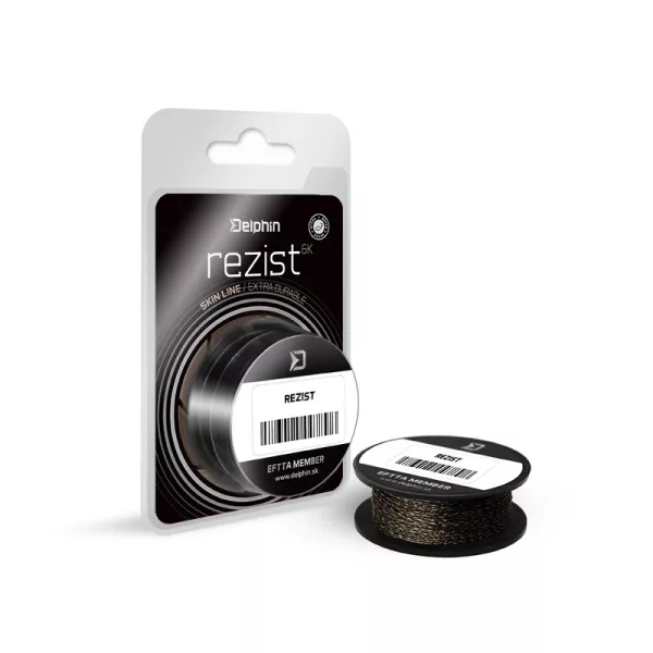 Delphin Rezist Skin Line Gravel Camou 25lbs 5m Pletená Návazcová Šňůra