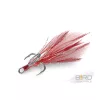Delphin B!RD Hook TRIPLE / 3ks červená pera #8