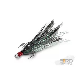 Delphin B!RD Hook TRIPLE / 3ks černá pera #4