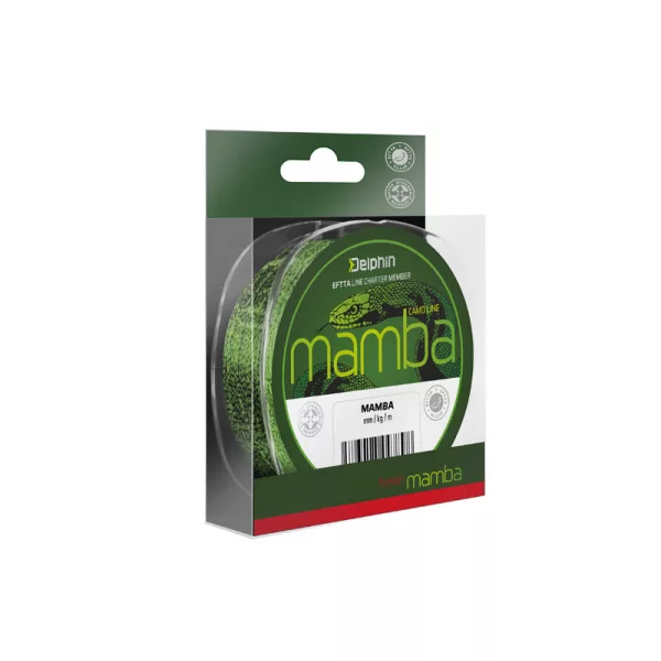 Delphin Mamba Feeder Camou 0,20mm 6000m Monofilní vlasec