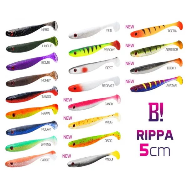 Delphin DuoPACK BOX Top mix BOMB! Rippa / 12x 5ks 5cm/MIX gumová ryba