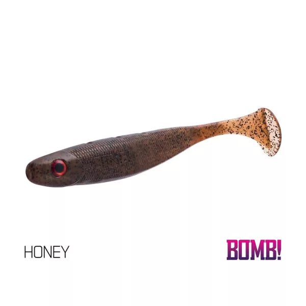 Delphin DuoPACK BOX BOMB! Rippa / 12x 5ks 5cm/HONEY gumová rybka