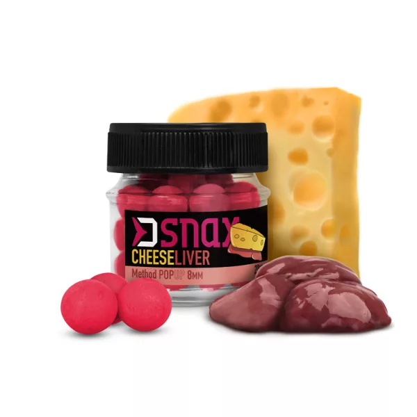 Delphin D SNAX POP nástraha 8mm/20g Sýr - játra Pop Up Feeder nástraha