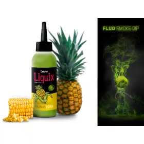   Delphin Fluo dip D SNAX LiquiX /100ml Kukuřice-Ananas tekutina
