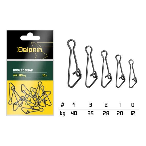 Delphin Hákové Klipsy #2 10db