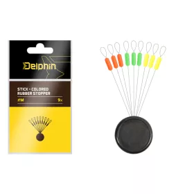 Delphin Stick – Barevná gumová zarážka - M 9ks