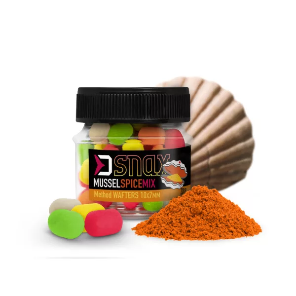 Delphin MIX D SNAX WAFT nástraha 10x7mm/20g Mušle-Koření wafters