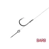 Delphin FLR Sting 12cm 0.25mm #6 Předvázaný háček s protihrotem a nástrahovým trnem 6ks