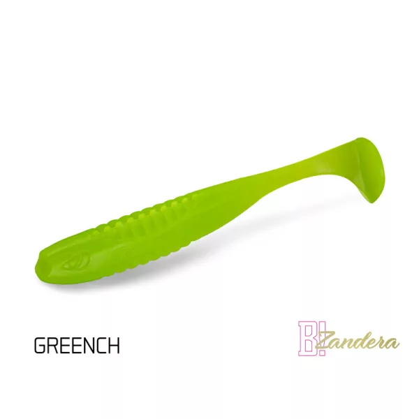 Delphin Zandera UVs - Greench 10cm Plastová nástraha 5ks
