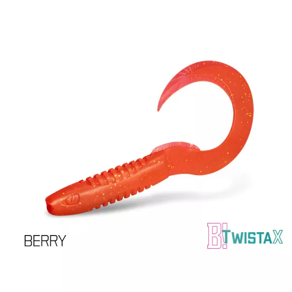 Delphin TwistaX Eeltail UVs - Berry 15cm Plastová Nástraha 5ks