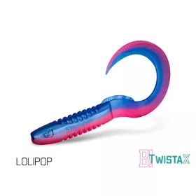   Delphin TwistaX Eeltail UVs - Lolipop 6cm Plastová Nástraha 5ks