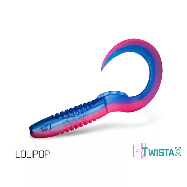 Delphin TwistaX Eeltail UVs - Lolipop 6cm Plastová Nástraha 5ks